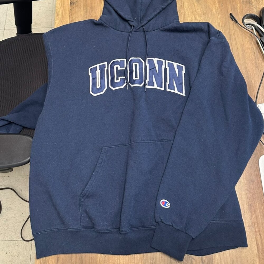 Champion Navy Blue UCONN Hoodie